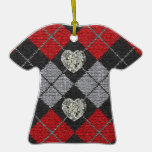 Comfy Argyle ulltröja med diamantprydnaden Julgranskula