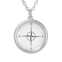 Compass Rose Personalized Necklace