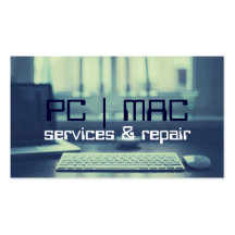Computer Laptop PC Mac Repair Business Card