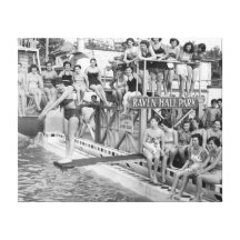 Coneyö Pool-1824025.bw.jpg Sträckta Canvas Tryck