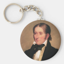 Congressman Davy Crockett by Chester Harding Key Chain