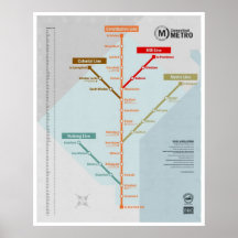 Connecticut Metrokarta Affischer