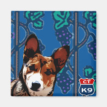 Connecticut walesisk Corgi Kylskåpmagneter