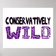 Conservatively vild print