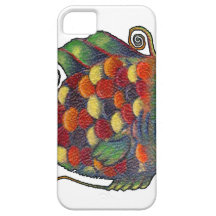 Coola för Hippie för enorm fisk för regnbåge nyckf iPhone 5 Case-Mate Cases
