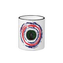 Coolan rusar Emblem (röda blått och vit) 1 Kaffe Muggar