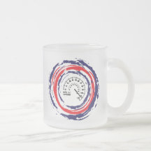 Coolan rusar Emblem (röda blått och vit) 2 Kaffe Mugg