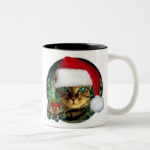 Coolly Santa Cat Christmas Mug Teetassen