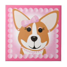 Corgidamrosor Kakelplatta Av Kerami