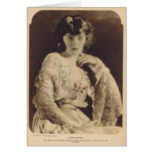 Corinne Griffith vintageporträtt 1921 Hälsningskort