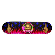 corlirosan flammar döskalle skateboard