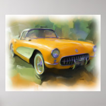 Corvette 1957 print