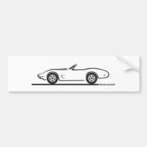 Corvette cabriolet 1974 - 1977 bildekal