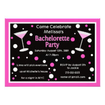 Cosmo Bachelorette inbjudan