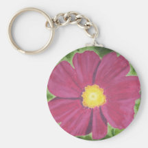 Cosmo blomma Keychain Nyckel Ringar