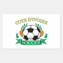Cote D Ivoire fotbolldesigner Klistermärke