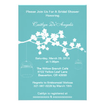 Country Chic Mason Jar Bridal Shower Invitation