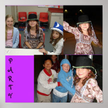 Courtneys skridskoparty affisch