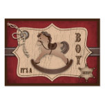 Cowboybabypåminnelse Notecard Visitkort