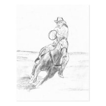 Cowboyridning Vykort