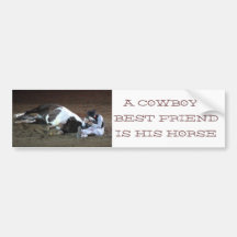 Cowboys bästa vän - bildekal