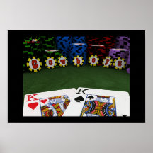 Cowboys - stor glättad pokeraffisch