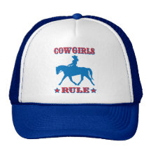 Cowgirls härskar (rött/blått) keps