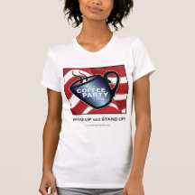 CPM "VAKNAR UPP OCH STÅR UPP" vitdamt-skjortan Tshirts