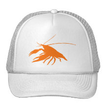 crawfish's silhouette (Orange) 帽子