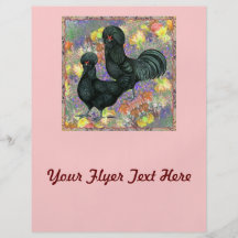 Crevecoeurs och blommor custom flyer