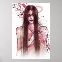 Crimson valentin print
