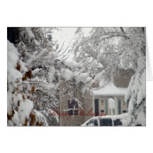 Cristmas kort-snö-lycklig helgdagar