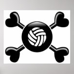 Crossbonesvolleyboll Print