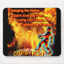 CRPS/RSD som bor våra liv, att slåss, flammar Mus Mattor
