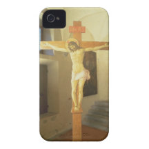 Crucifix (tempera på trä) Case-Mate iPhone 4 case