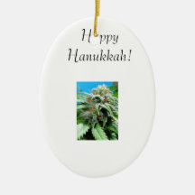 Crystal Trichome™ "lyckliga Hanukkah" Mtn sylt Julgranskulor