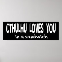 Cthulhu älskar dig affischer