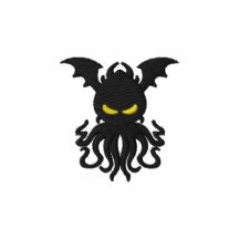 Cthulhu klår upp broderad jacka