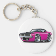 Cuda AAR Rosa-Svart bästa bil 1970 Nyckelringar