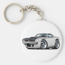 Cuda AAR vitbil 1970 Nyckel Ringar