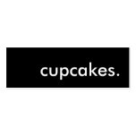 cupcakes. visitkort mall