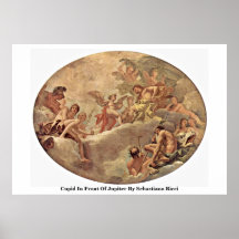 Cupid framme av Jupiter av Sebastiano Ricci Affischer