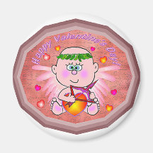 Cupidvalentin dag kylskåpmagneter