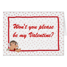 Cupidvalentin kort för dag
