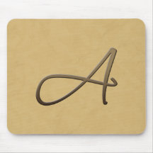 cursive monogram - A Mus Mattor
