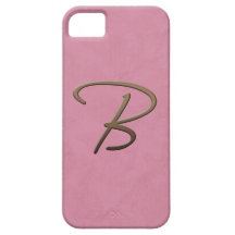 cursive monogram - B iPhone 5 Cover