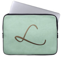 cursive monogram - L Laptopskydd