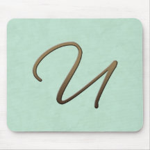 cursive monogram - U Mus Matta
