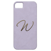 cursive monogram - W iPhone 5 Fodraler