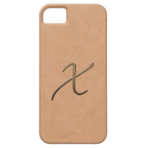 cursive monogram - X iPhone 5 Fodraler
